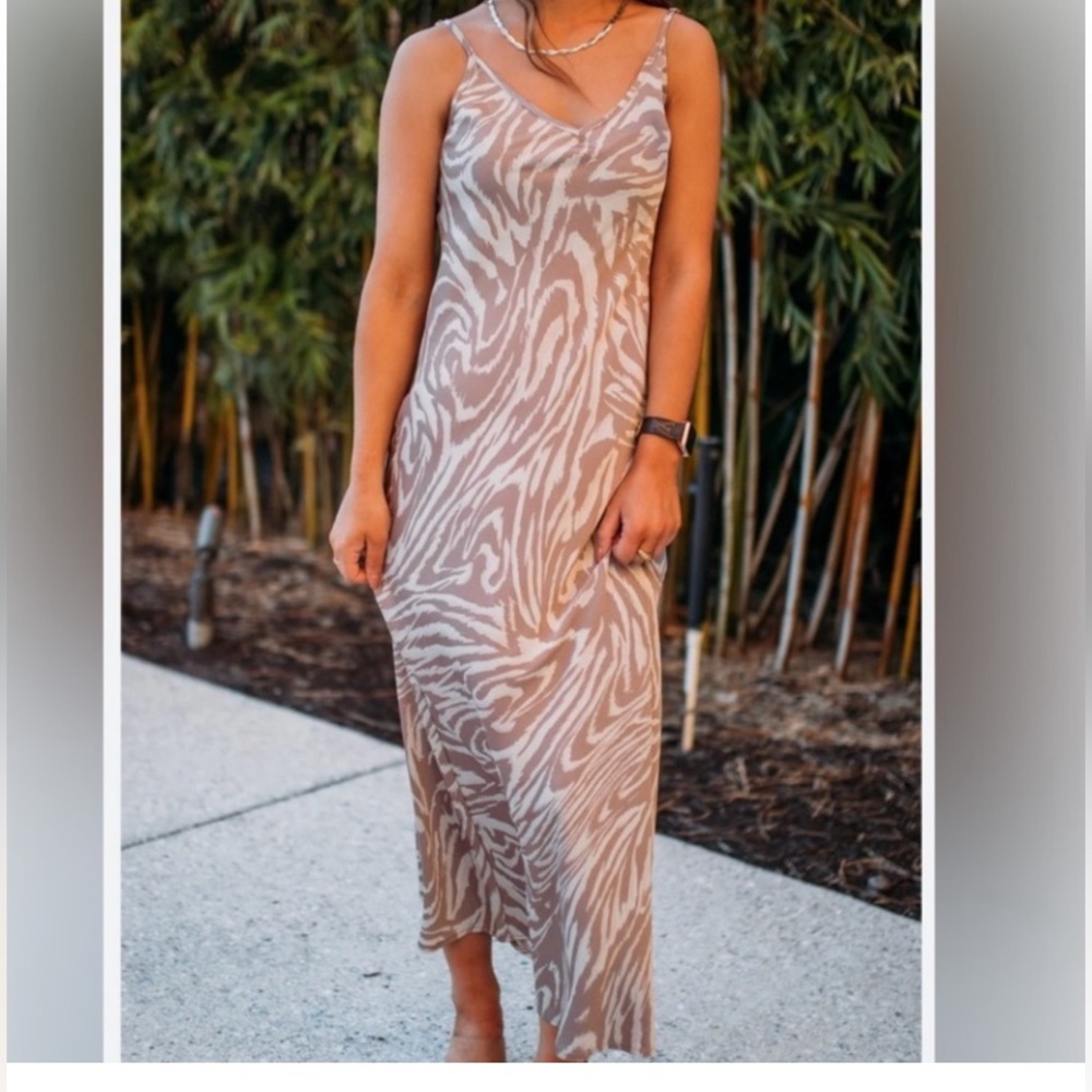 Dress Forum Brige Zebra 🦓 Print Slip Dress- Size Large ❤️